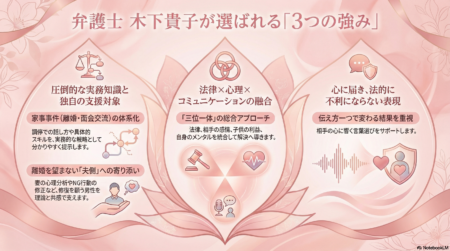 離婚・面会交流問題で弁護士選びのポイントは？弁護士木下貴子がお勧めな方